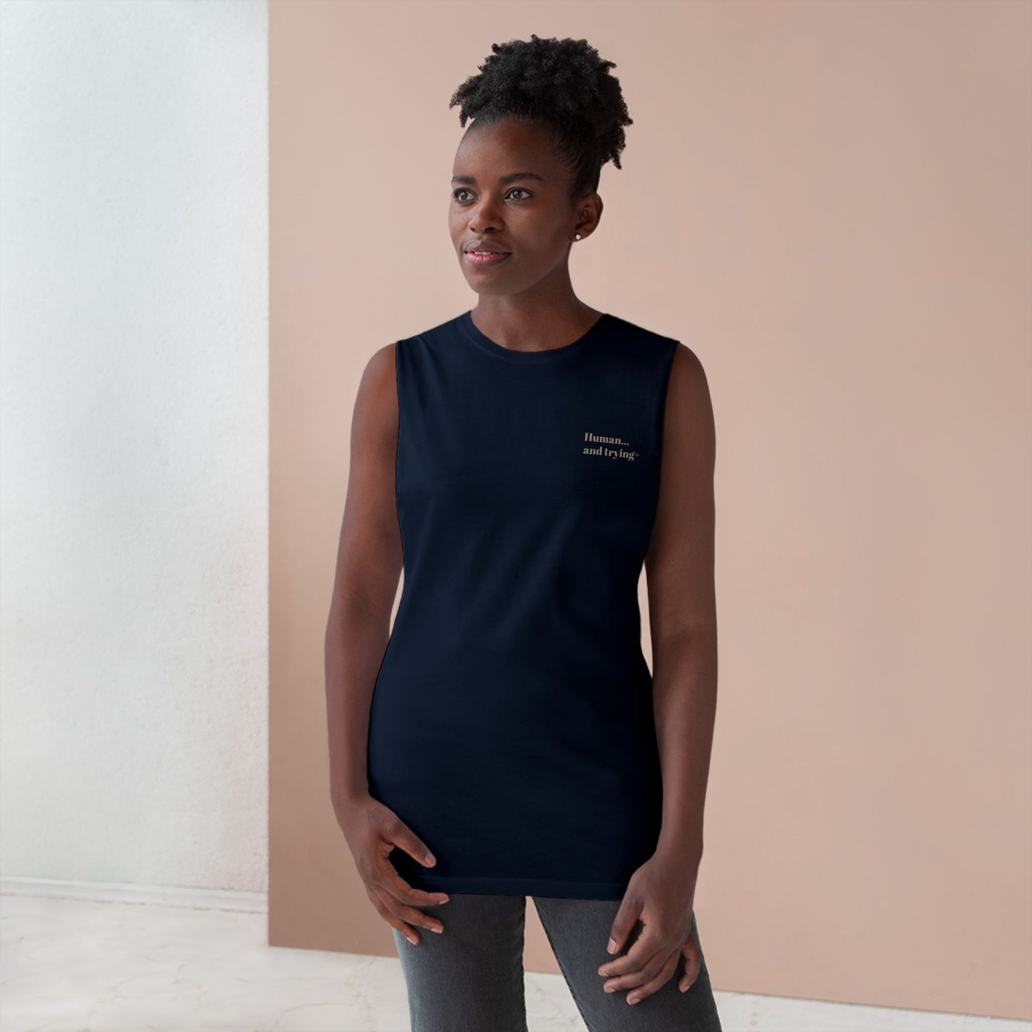 Unisex Tank -"Running on Coffee and Courage"