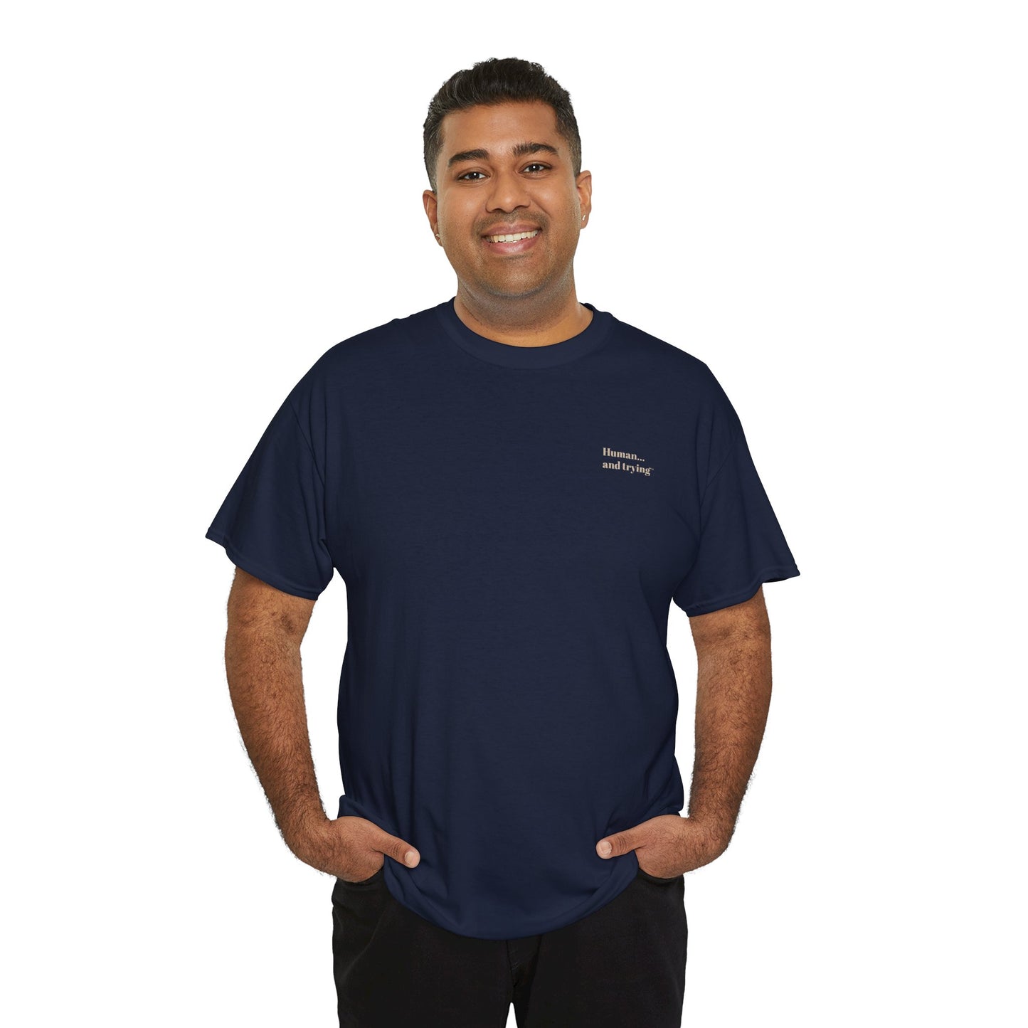 Unisex 'Trying looks different on everyone' Minimalist Tee