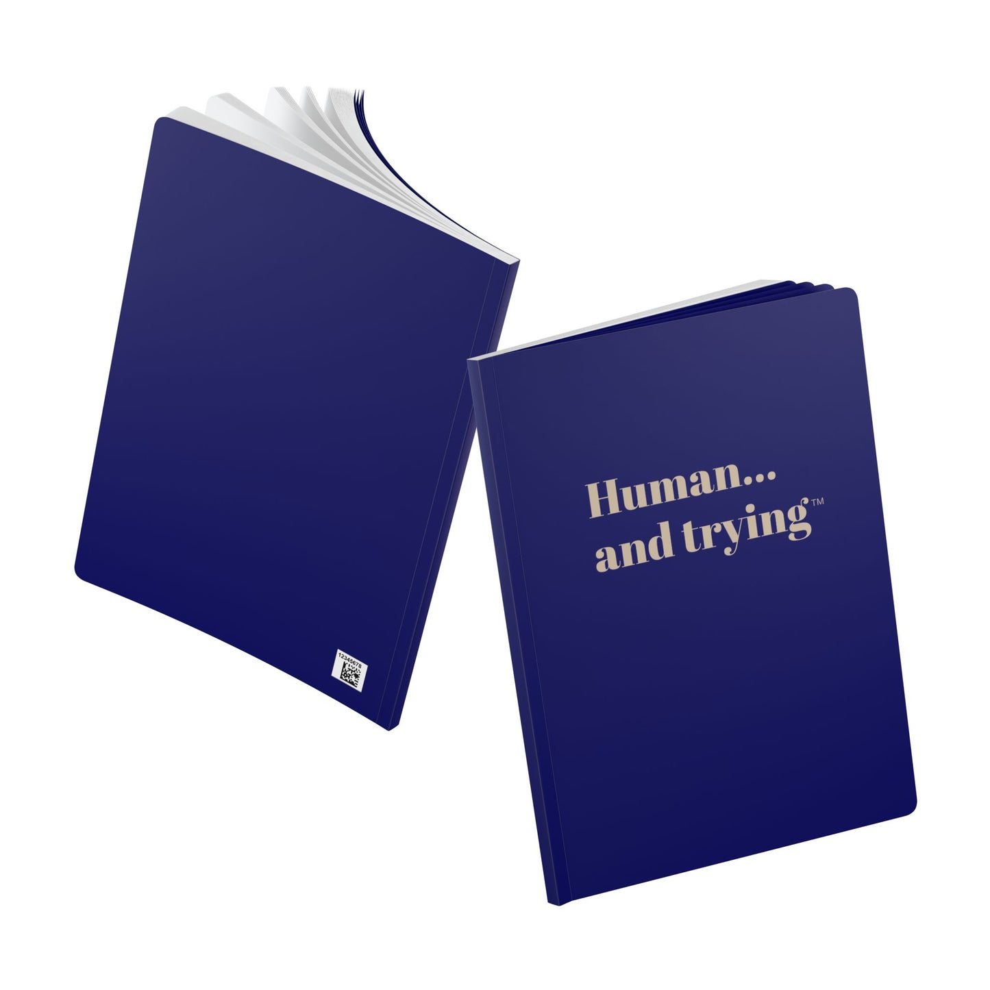 Motivational Softcover Journal - 'Human... and trying' | Perfect for Daily Reflections, Self-Improvement, Academic Notes, Gratitude [...]